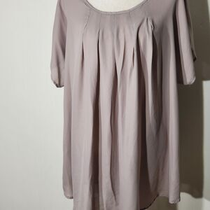 JIALI TUNIC GRAY SHORT SLEEVE COTTON SIZE 5XL